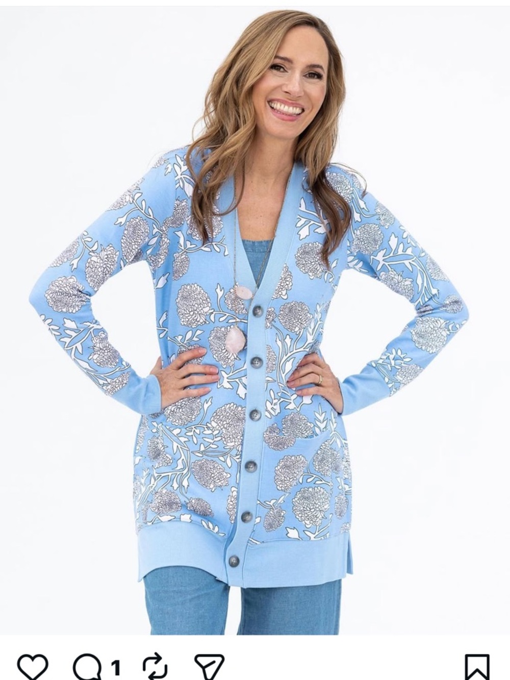 Evy's Tree Vivie Floral Fleece Button Cardigan Womens Size 2XL New W/ Tags!